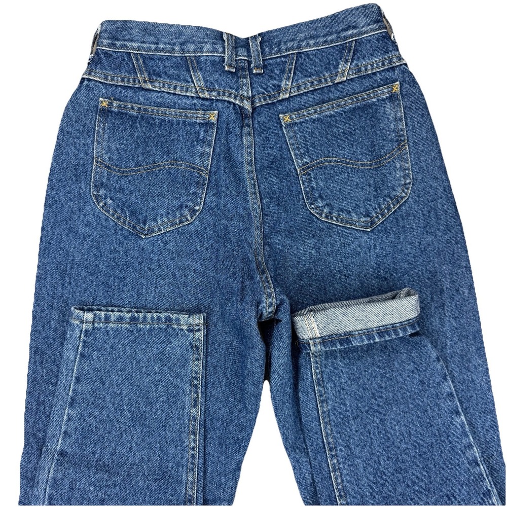 Vin Lee USA Yoke‎ High Rise Utility Carpenter Mom Jeans Women's 12 Long (29x33)